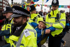 Blocking of Lambeth Bridge by Extinction Rebellion, London