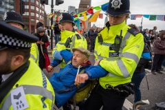 Blocking of Lambeth Bridge by Extinction Rebellion, London