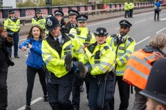 Blocking of Lambeth Bridge by Extinction Rebellion, London