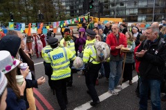 Blocking of Lambeth Bridge by Extinction Rebellion, London