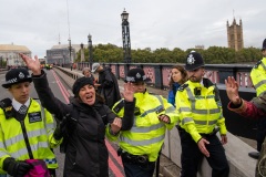 Blocking of Lambeth Bridge by Extinction Rebellion, London