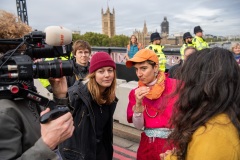 Blocking of Lambeth Bridge by Extinction Rebellion, London