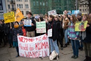 Jugendliche bei #FridaysForFuture