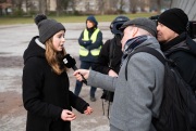 Jugendliche bei #FridaysForFuture